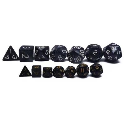 China Candy color mini resin desktop game dice set for sale