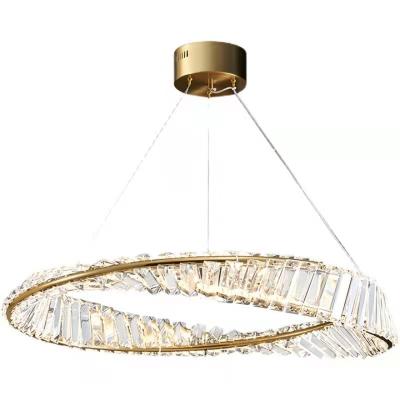 China Nordic designer crystal ring pedant light antique chandelier luxury pendant lighting chandeliers pendant light for sale