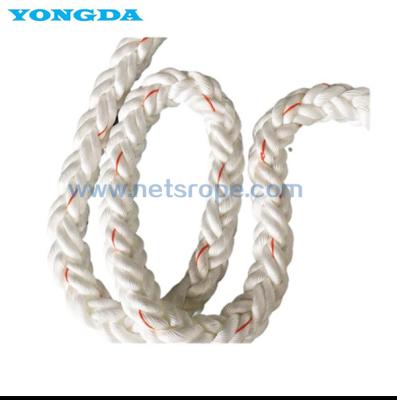 China ISO10556:2009[E] 8-Strand Braided Polyester And Polyolefin Dual Fibre Rope for sale