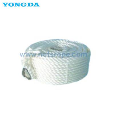China Four Strand High Strength Polypropylene Filament Mooring Ropes for sale