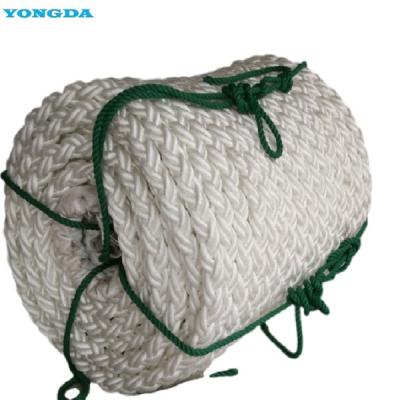 China Polyamide Multifilament Fibre Nylon Braided Ropes High Tensile Strength 28mm for sale