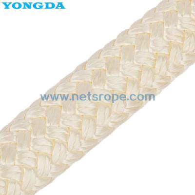 China Hochfestes, doppelt geflochtenes Seil aus Polyamidfilament, abriebfest, 28 mm zu verkaufen