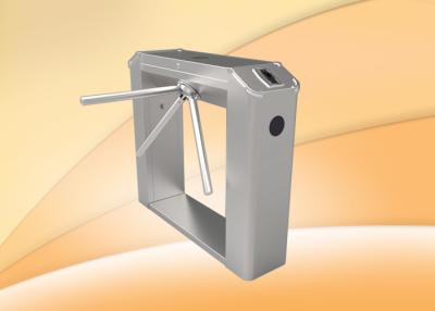 China Semi - Automatic Stainless Steel Tripod Turnstiles With Controller / RFID Reader for sale