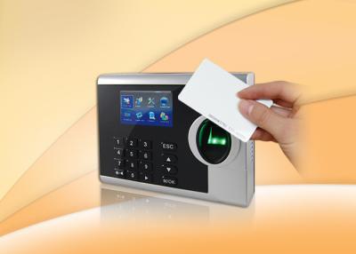 China Free Software Fingerprint Time Clocks For Small Business , 3 Inch TFT Color Screen for sale