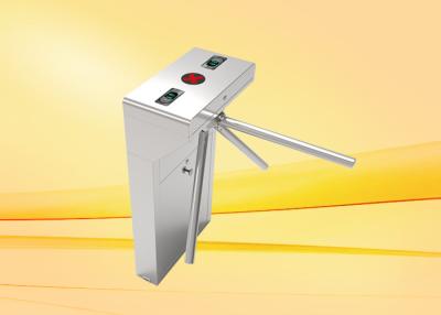 China Stainless steel Tripod Turnstile , waist height turnstile for pedestrian access control for sale
