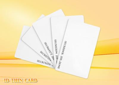 China Personalizado imprimindo o cartão da identificação da proximidade do EM finamente 125khz RFID anti - risco à venda