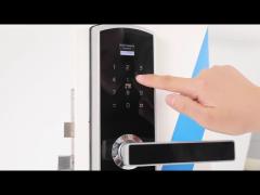 Low Voltage Alarm Safe Fingerprint Scanner Door Lock With Touch Keypad