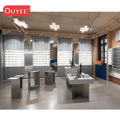 China Eyewear Retail Shop Display Wooden Optical Furniture Shop Interior Design For Optical à venda