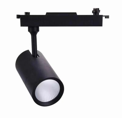 China 20w Modern LED Track Lighting 100lm/W Luminous Matte Black Color for sale
