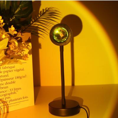 China Ring Light Sunset Light Modern Rainbow Sunset Projection Lamp Bedroom Decoration for sale