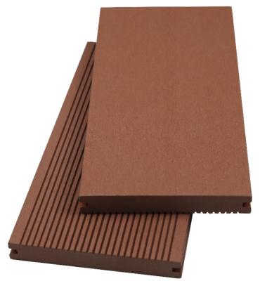 China Weather Resistant Sliver Deck WPC Decking Brown 150X25mm INTERTEK for sale