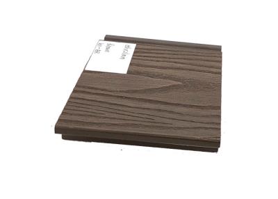 China Brown 100 recyclable WPC Fence Boards Plain Sides 1.44g/cm3 Fire Rating B1 for sale
