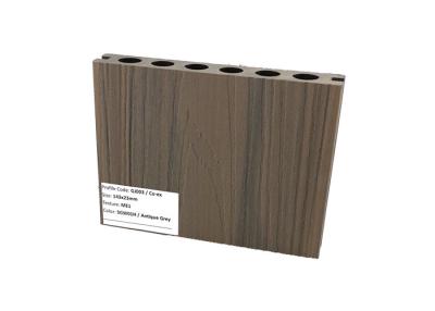 China 55X15mm 80X30mm WPC Profile Floor Tile Profile Square round hole for sale