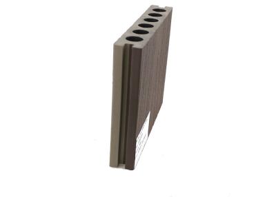 China Extruded Hollow Co Extrusion WPC Decking 150X25mm Wood Grain for sale