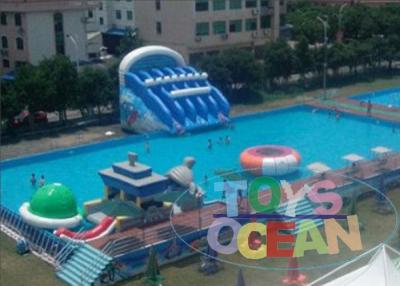 Chine Ouvrez le mobile gonflable de piscine de cadre en métal de parc aquatique de terrain de jeu d'amusement à vendre