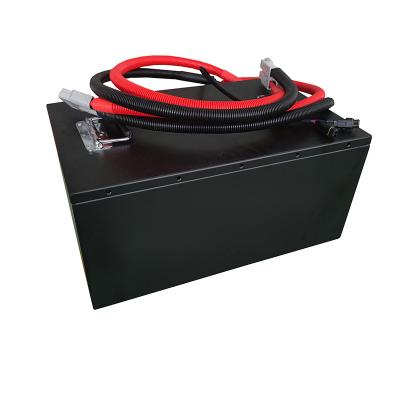 China Efficient Recharge Time 48 Volt Lithium Ion Forklift Battery 105AH Capacity 390x370x260mm for sale