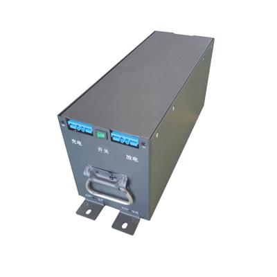 中国 48V 40Ah Black Lithium Ion Forklift Battery Deep Cycle Lithium Iron Phosphate 販売のため