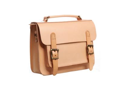 China Vintage Bags Vegetable Tanned Leather Briefcase Big Leather Cambridge Bag for sale