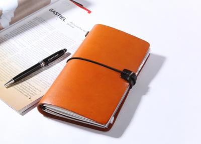 China N52-L Brown Vegetable Leather Travel Journal Personalised Leather Diary en venta