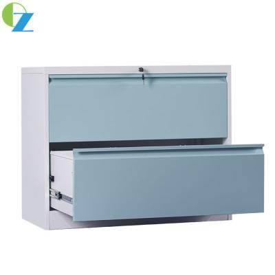 China W900mm Cold Rolling Steel Office Lateral File Cabinets 2 Drawer Fully Opened for sale