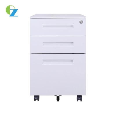 China Anti Tilt  3 Drawer Mobile Pedestal Cabinet For A4 File With Lock D520MM for sale