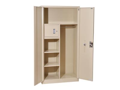 China Office 2 Door Steel Locker Height 1850mm With Safety Box Inside for sale