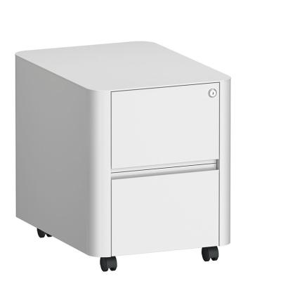 China Big Round 3 Drawer Pedestal Mobile Cabinet Manufacturers 0.7mm Thickness for sale