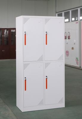 China Cold Rolling Steel Office 4 Door Metal Lockers Powder Coating For University for sale