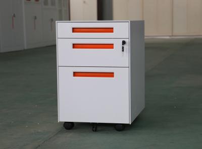 China 3 Drawer Spcc Mobile Pedestal Cabinet Steel 0.7mm Thickness for sale