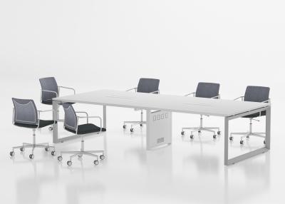 China Steel Frame Office Conference Table , MFC Top Meeting Room Table for sale