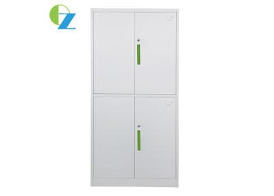 China Office Furniture Steel Swing Door White Cupboard H1850*W900*D400(MM) KD Structure for sale