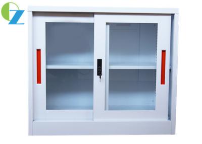 China Sliding Door Metal Office Cupboard Half Height With Lock H900*W900*D400mm for sale