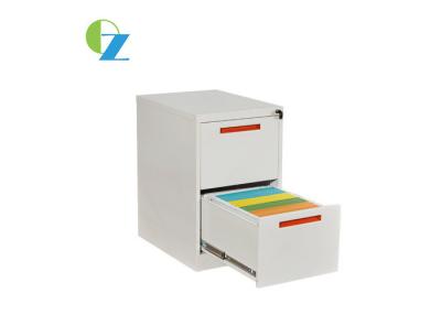 China KD Structure Vertical Metal File Cabinets For Office , Gray 2 Drawer File Cabinet for sale