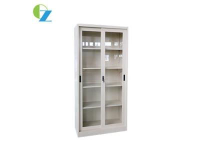 China Any RAL Color Sliding Door Steel Cupboard Metal Stationery Cabinet 0.4mm-1.0MM for sale