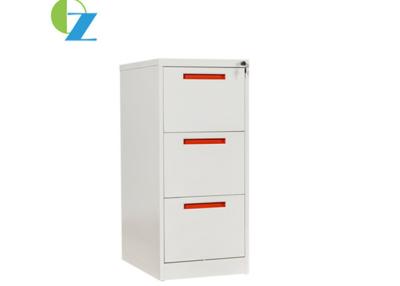 China Commercial Use Vertical  Filing Cabinet 3 Drawers 1330mm Height Fully Open for sale