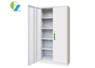 China Four Adjustable Shelves White Cupboard H1850*W900*D400(MM) KD Structure for sale