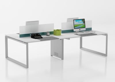 China 4 Seater Office Ergonomic Workstation Table Desk Linear Open E0 Grade For Staff for sale