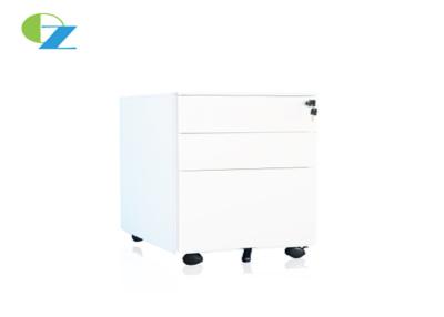 China Office Mobile Pedestal Cabinet With Casters , 3 Drawer Mobile File Cabinet for sale