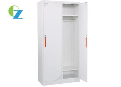 China 900MM Width Office Steel Office 2 Lockers With Red Steel Handle for sale