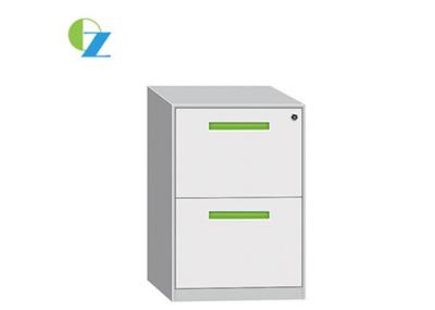 China Office Slim Metal Storage Cabinet , NON-KD Structure 2 Drawer Filing Cabinet for sale