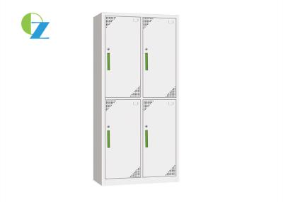 China KD Structure 4 Door Steel Locker , Office Staff Clothes Cabinet Modern Design for sale