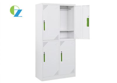 China Customized 4 Door Steel Office Lockers , School Locker Cabinet Popular Design for sale