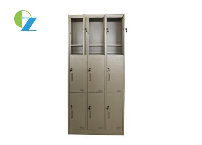 China Modern H1850 Steel Office Lockers KD Structure Cold Rolling Steel for sale