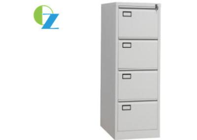 China 0.5mm 4 Drawer Filing Cabinet With Name Holder Goose Neck Handle for sale