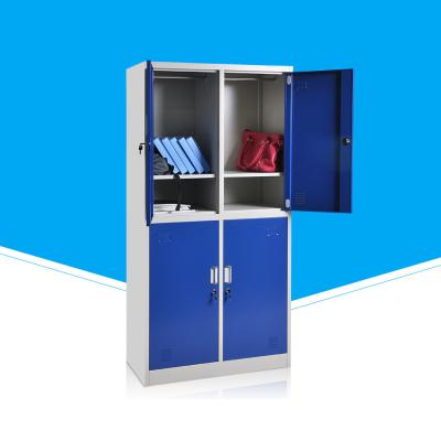 China Alloy Aluminum Handle Thick 1.0Mm 4 Door Steel Locker For Gym Use for sale