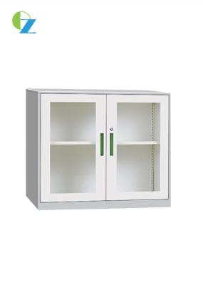 China Small 2 Swing Door Steel Office Cupboard File Document Storage Display Cabinet for sale