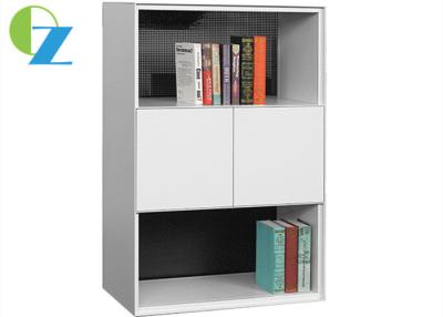 China H800 Steel Cupboard For Office Use White Satin 3 Tier Cabinet 2 Open Shelf for sale