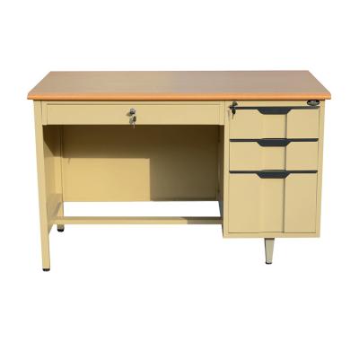 China Multi Drawers Steel Executive Desk With RAL Color Knock Down for sale
