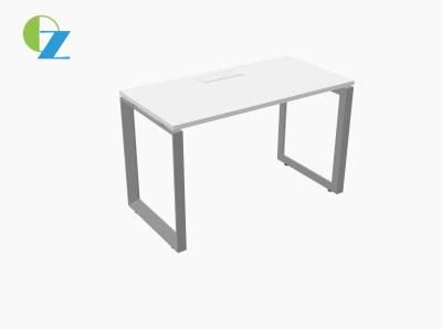 China Mdf-materieller Tischplattenbüro-Arbeitsplatz-Schreibtisch Einzelsitz mit Metalldraht-Kasten zu verkaufen