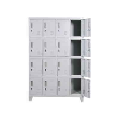 China Differential 16 Door Metal Steel Office Lockers 1.2mm Thickness for sale